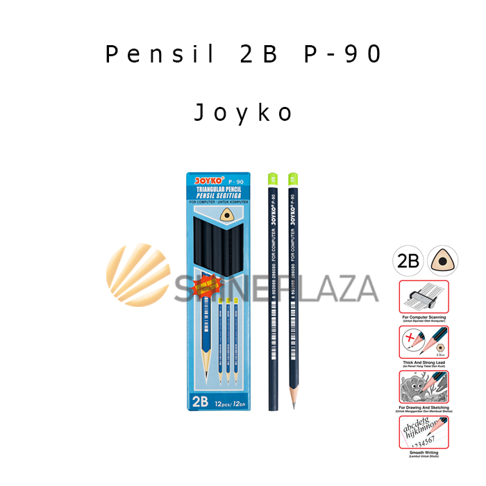 

Pensil Komputer Gambar Kayu 2B Joyko P-90 - Drawing Pencil Murah