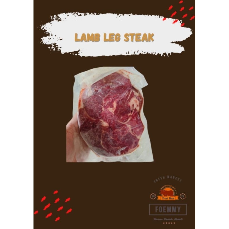 

Lamb leg Boneless/Paha Domba Muda Australia -200 gram