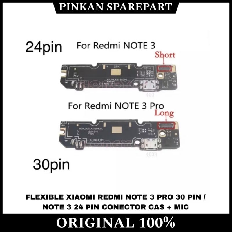 FLEXIBLE FLEKSIBEL BOARD KONEKTOR CONNECTOR CHARGER PAPAN CAS ORI+IC XIAOMI REDMI NOTE 3 PRO 30 PIN 