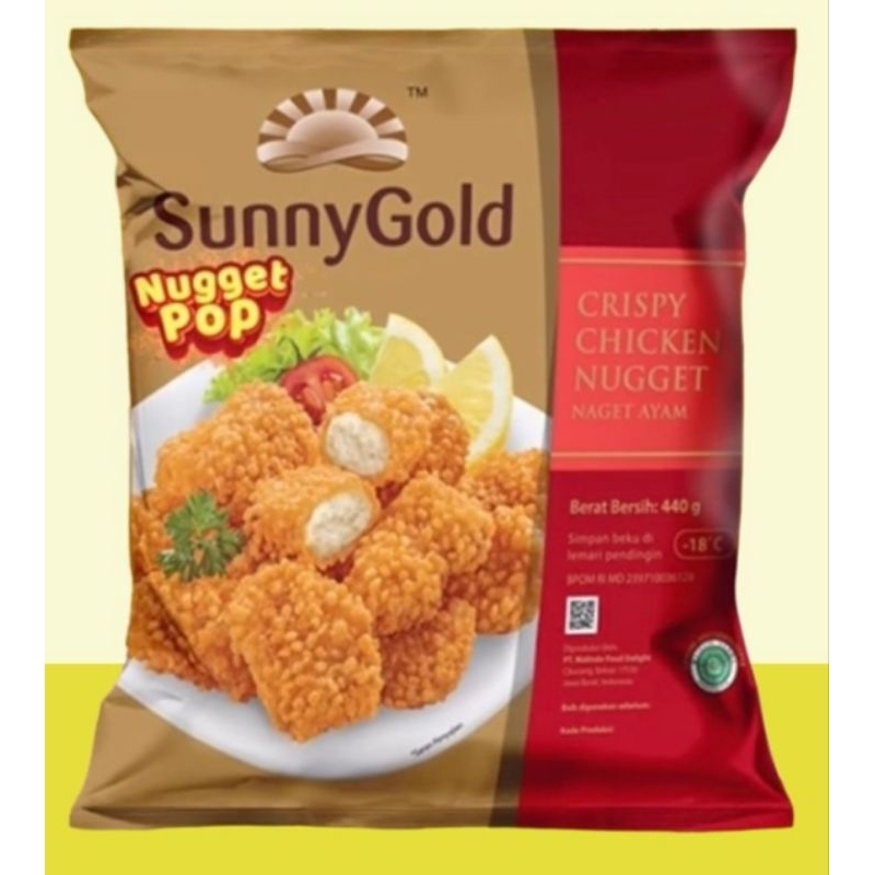 

sunny gold chicken nugget pop 440gr