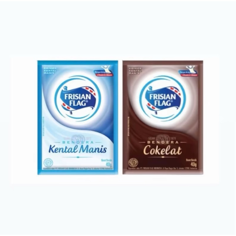 

Susu Sachet Frisian Flag Putih dan Coklat 1 Renteng isi 6pc