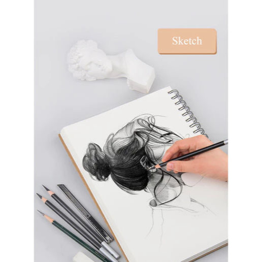 

Sketchbook isi 100 halaman Sketch book 3 Warna Ukuran A5 A6 100 Sheet Buku Sketsa Cover vintage