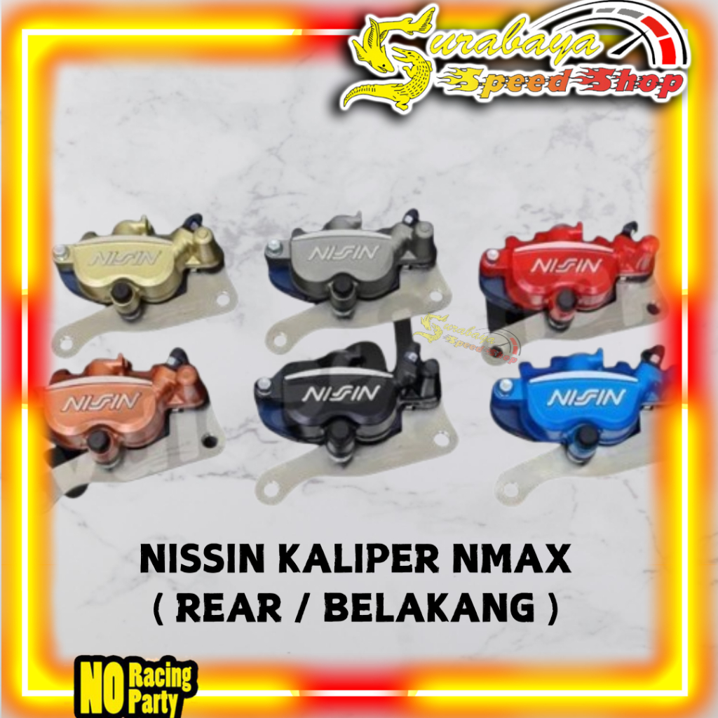 NISSIN Kaliper Samurai Brake Caliper Belakang NMAX 2 Piston Original NISSIN SAMURAI