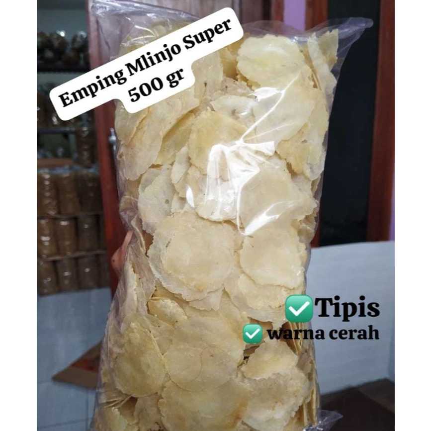 

EMPING MLINO SUPER MLINJO PREMIUM GRADE A 500GR JAJANAN LEBARAN HARIRAYA KERIPIK KERUPUK MLINJO