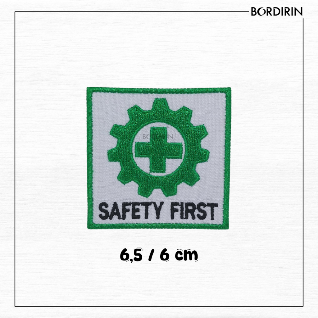 Bordir Logo Safety First
