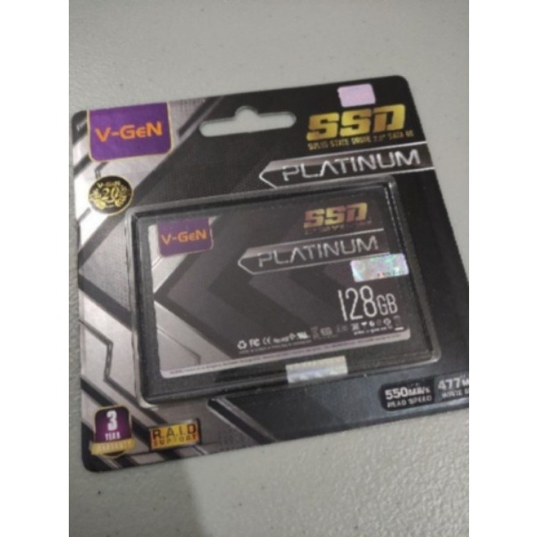 SSD V-Gen Platinum SATA III Garansi Resmi 128gb 256gb