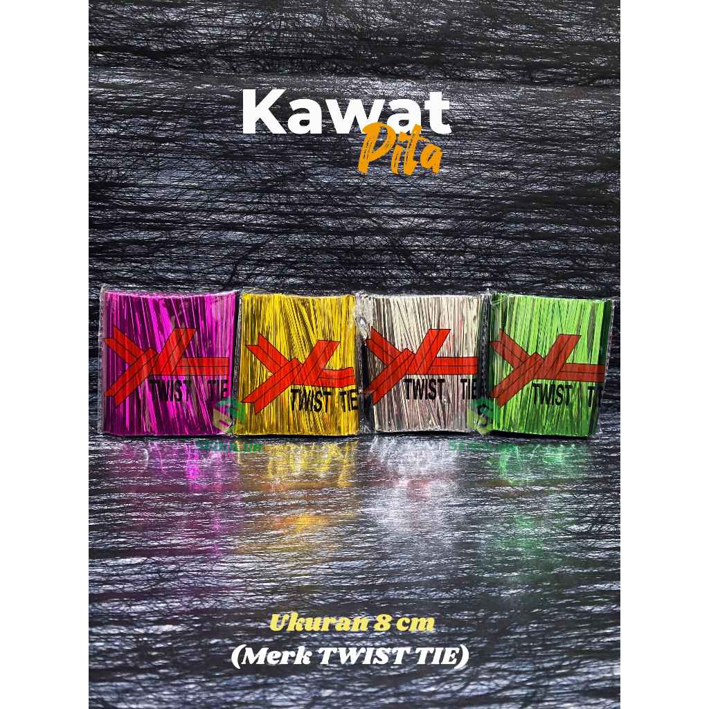 

[ISI 600 PCS] KAWAT PITA TWIZT TIE WARNA WARNI