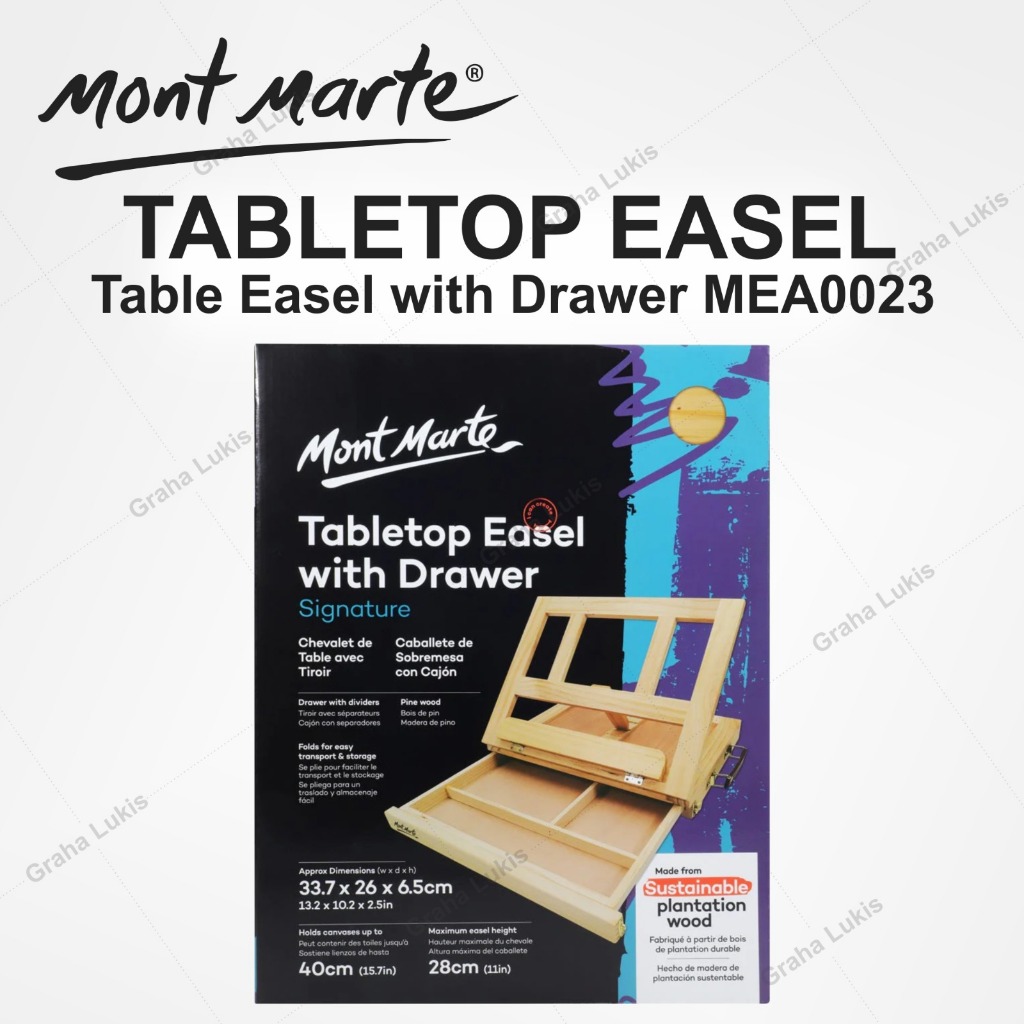 

Mont Marte Table Easel with Drawer MEA0023