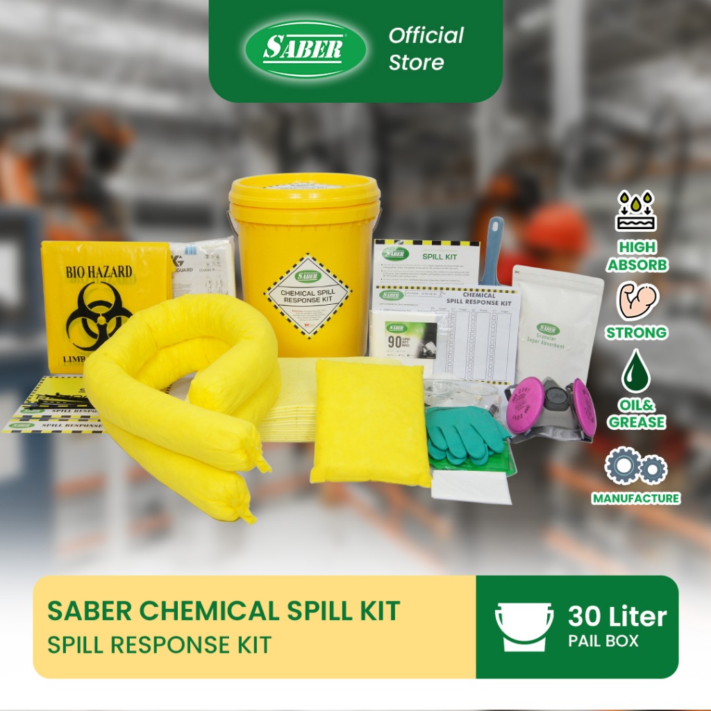 SABER CHEMICAL SPILL RESPONSE KIT - PAIL 30 LITER - SC30-SK/PL