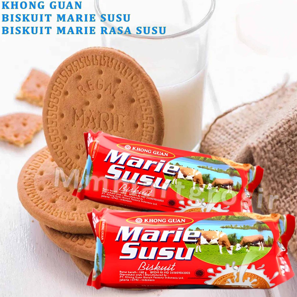 

Khong Guan / Biskuit Marie Susu / Biskuit Marie Rasa Susu / 160gr