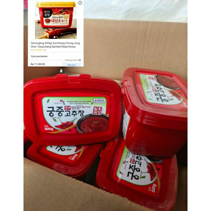 

Pasta Korea Gochujang Sambal Bunga 500g