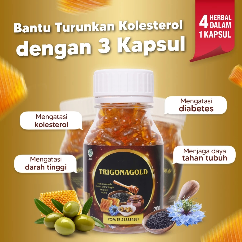 Habbatussauda Extra Propolis Trigona Gold 100 200 Kapsul Asli Original