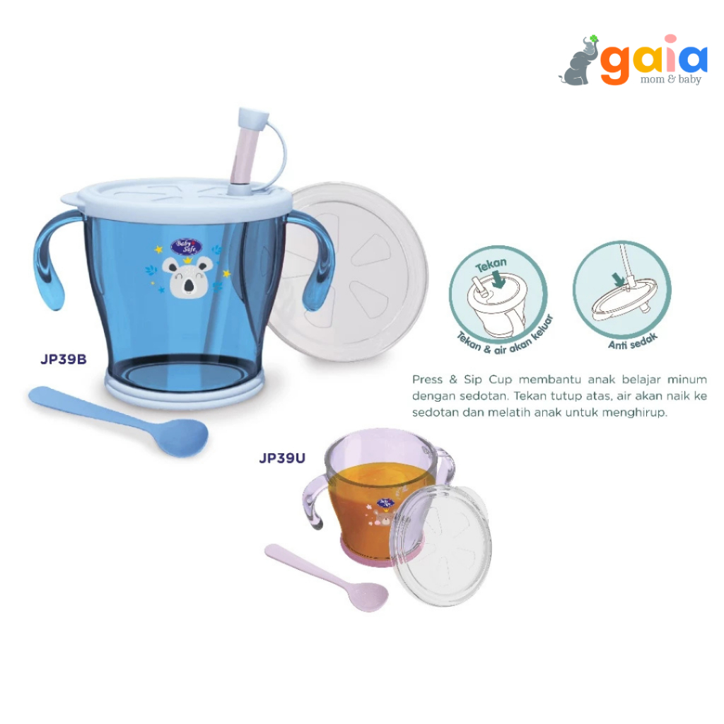 Baby Safe Pres Sip Cup | Multi Function Cup | Cangkir Minum