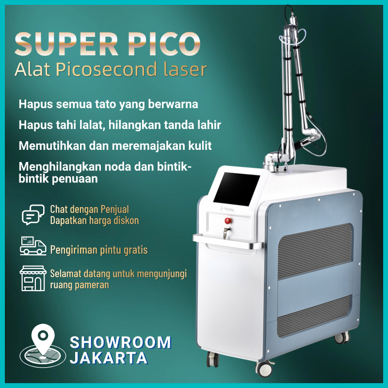 Super picosecond laser Alat 755 penghilang tato permanen menghilangkan flek alat klinik kecantikan S