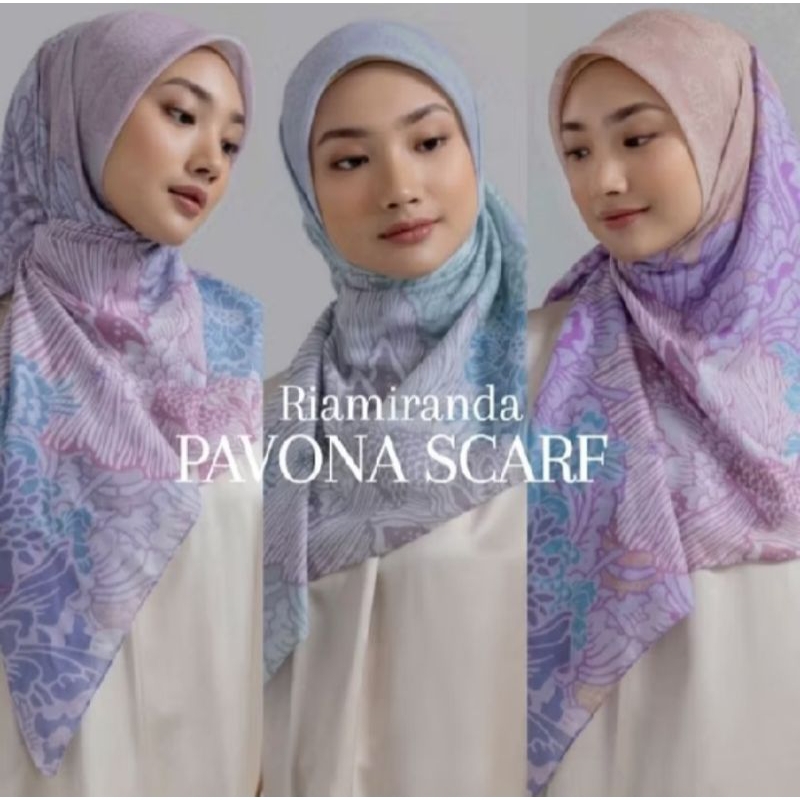 Riamiranda Pavona Scarf x mangmoel new warna peach