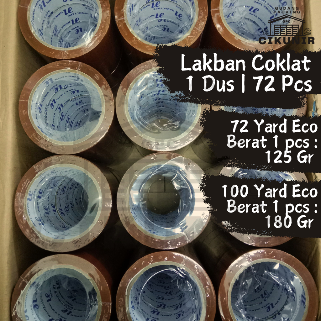 

Lakban Coklat 1 DUS 45mm x 100 Yard Ekonomis Termurah