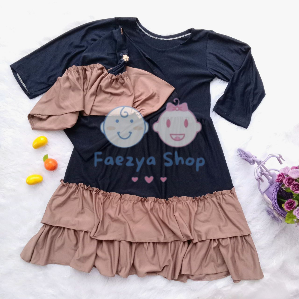 Faezya Shop Gamis Set Jilbab Anak Perempuan