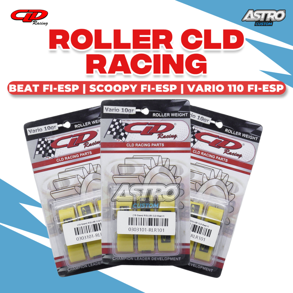 Roller CLD Beat Fi Scoopy Fi Vario 110 Fi Street POP ESP Karbu Roler Upgrade CVT Akselerasi Racing