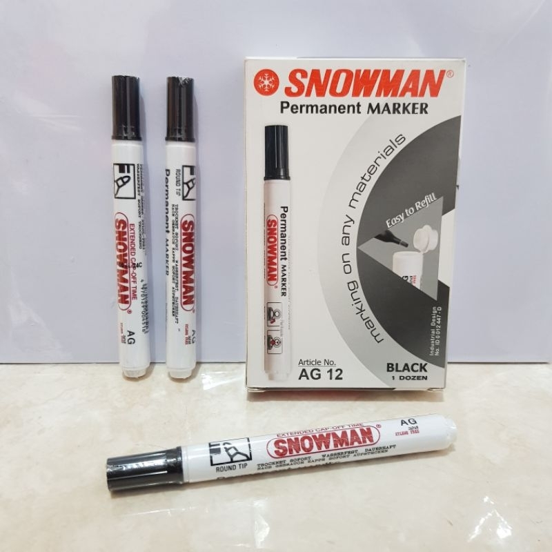 

Spidol permanen hitam snowman