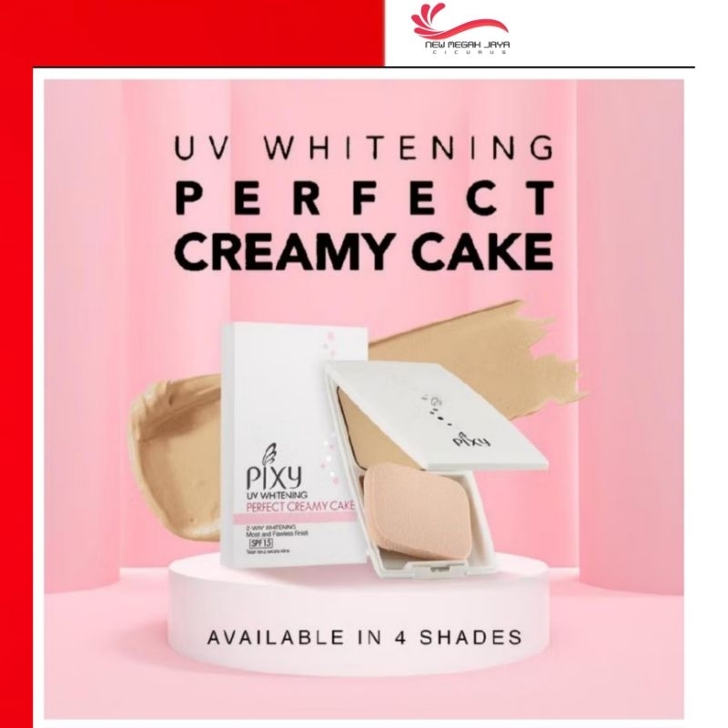Pixy UV Whitening Creamy Cake Bedak Padat Basah