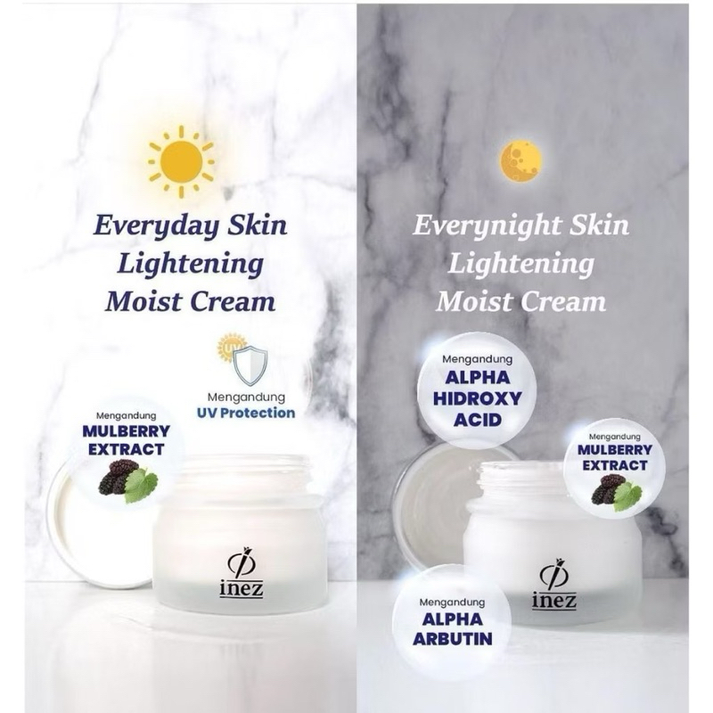 Inez Every Night Skin Lightening Moist Cream / Cream malam