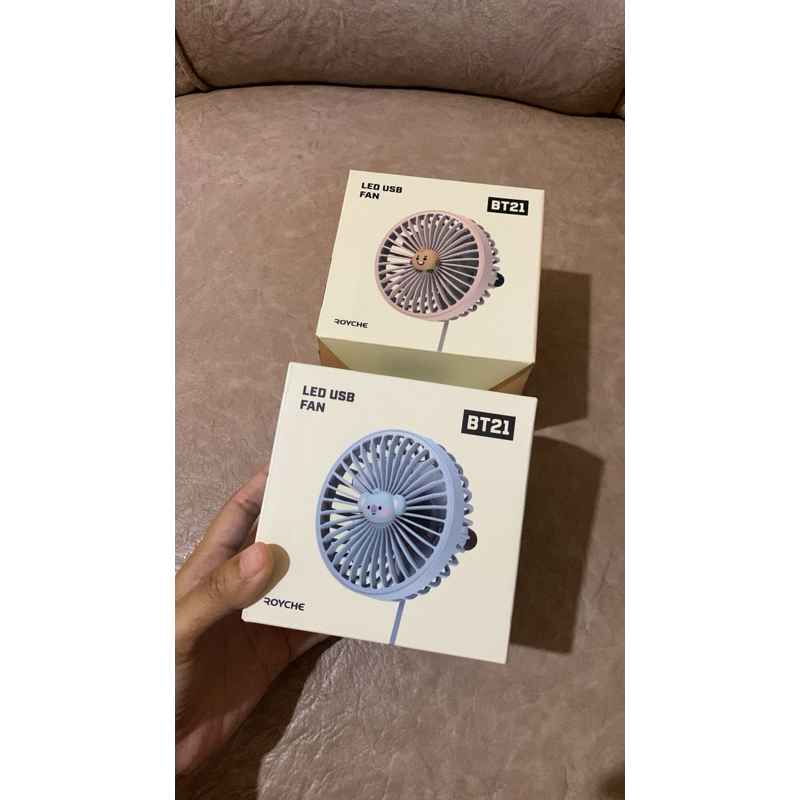 READY STOCK BT21 LED USB FAN