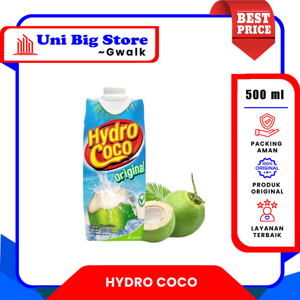 

HYDRO COCO AIR KELAPA ORIGINAL - 500 ml