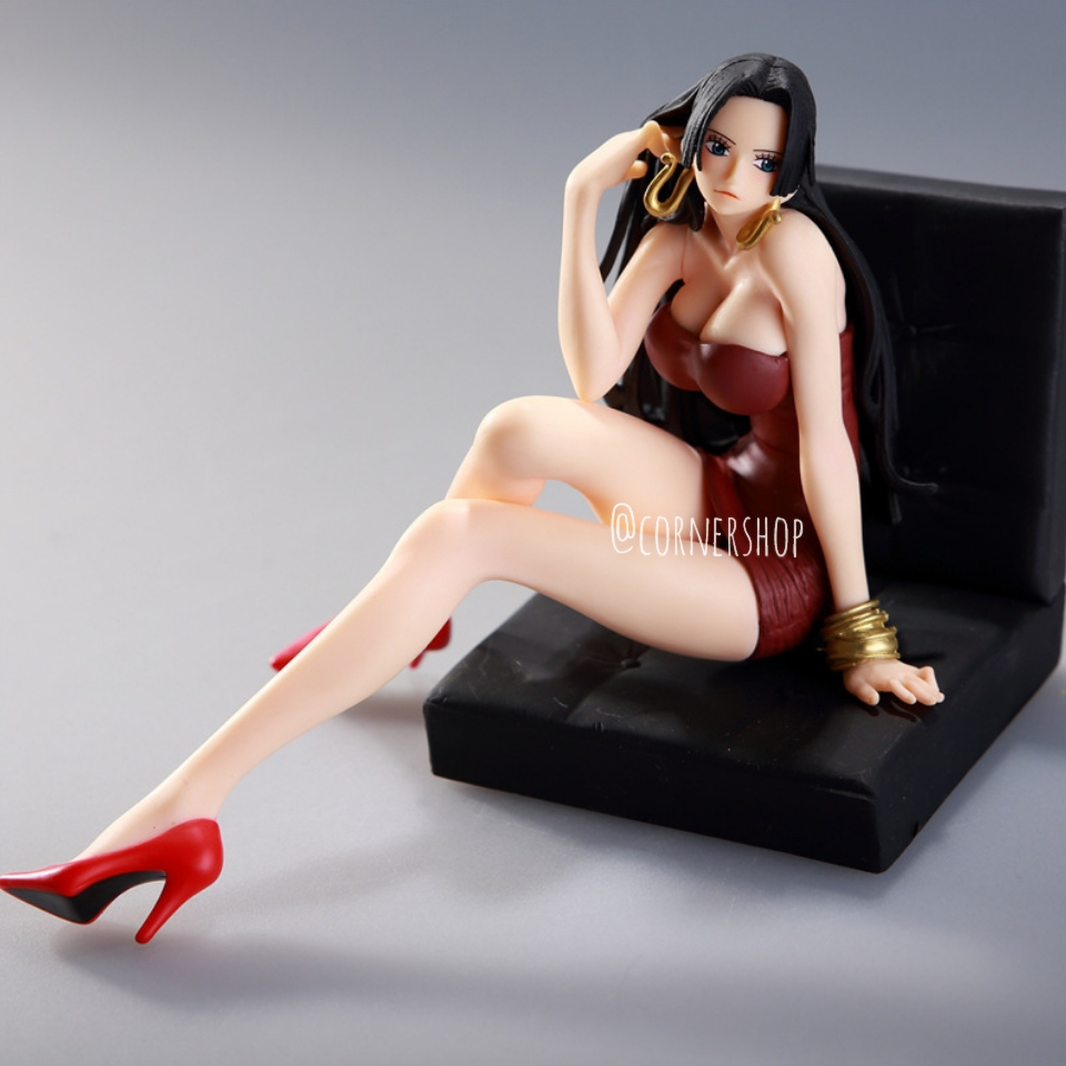 [CornerShop] Figurine Boa Hancock + Kursi Luffy One Piece Action Figur Miniatur Miniature Cake Toppe