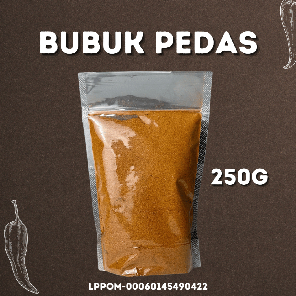 

250 GR Bubuk Pedas Kualitas Premium