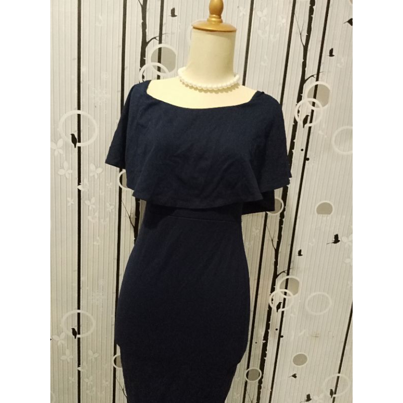 Dress biru presbody sexy model layer