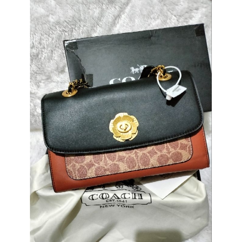 Preloved tas Coach Parker free Box