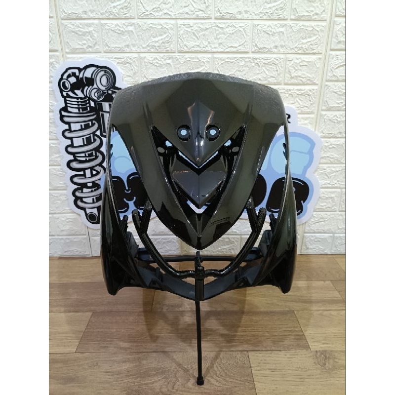 PANEL TAMENG DADA DEPAN BODY DEPAN DASI DEPAN MIO SOUL LAMA KARBU WARNA HITAM 2007 2008 2009 2010 20