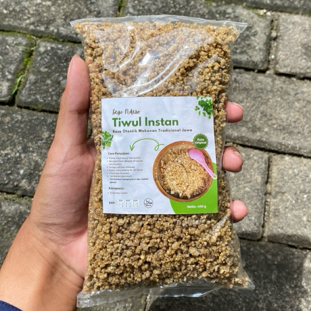 

Tiwul Instan Kemasan 400g Segondeso