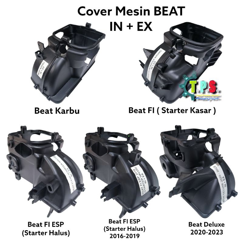 COVER MESIN TUTUP MESIN BEAT VARIO SCOOPY SPACY GENIO  ( KARBU FI ESP ECO ) BEAT DELUXE IN + EX 2008