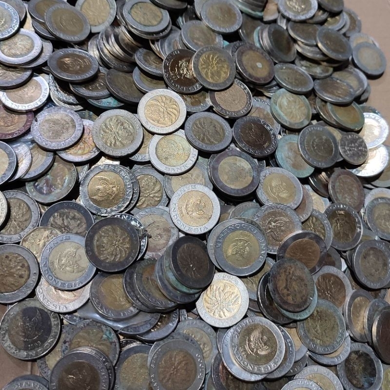 Uang Kuno Koin 1000 kelapa Sawit Murah Sortiran/Minusan