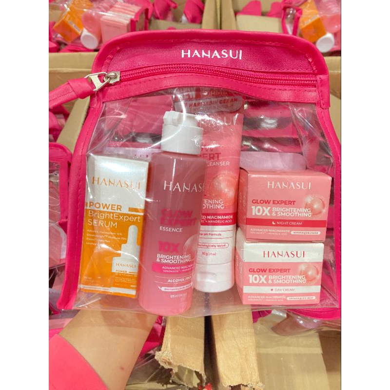 HANASUI SATUAN/ PAKETAN GLOW EXPERT + BRIGHT EXPERT SERUM