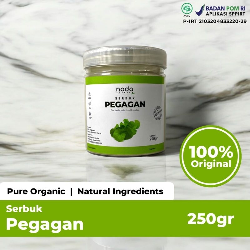 

PEGAGAN Bubuk Serbuk Premium | Herbal Stroke & Nutrisi Otak | Centella Asiatica Powder | 50gr, 100gr & 250gr