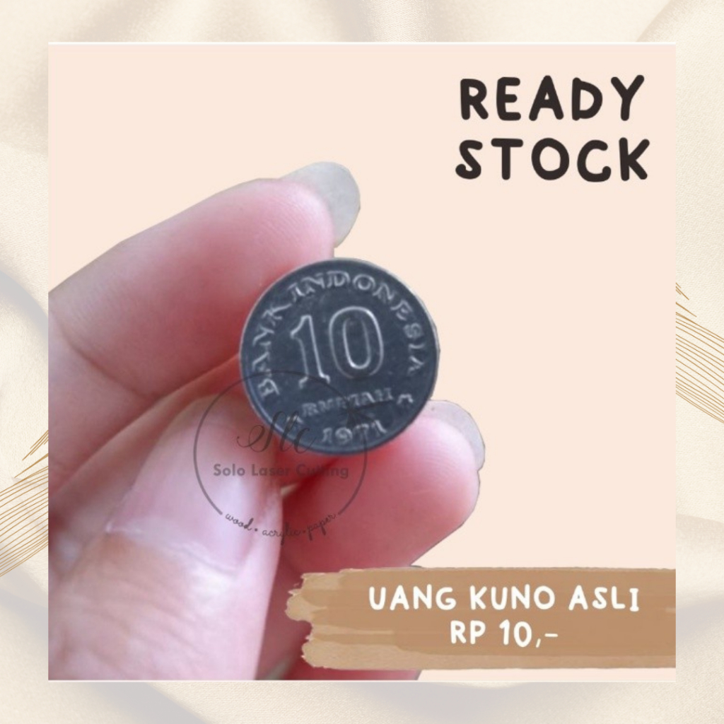 Uang Koin 10 Rupiah uang kuno asli baru
