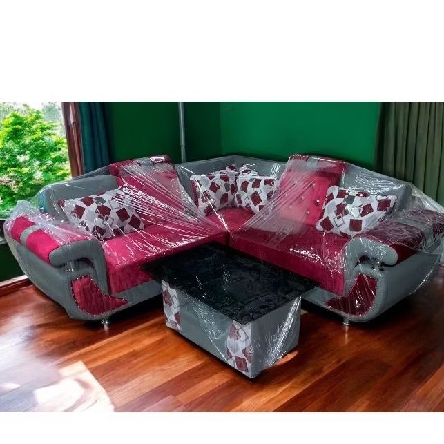 SOFA TAMU MINIMALIS PLUS MEJA - SOFA MURAH - SOFA L SUDUT