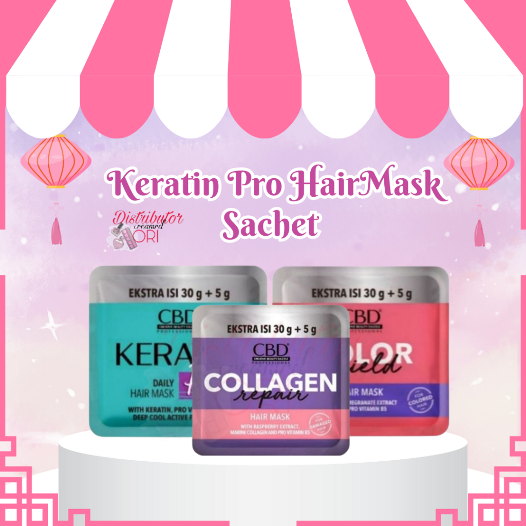 CBD [SACHET] Keratin Masker / Color Shield / Collagen Hair Mask 35gr | BPOM