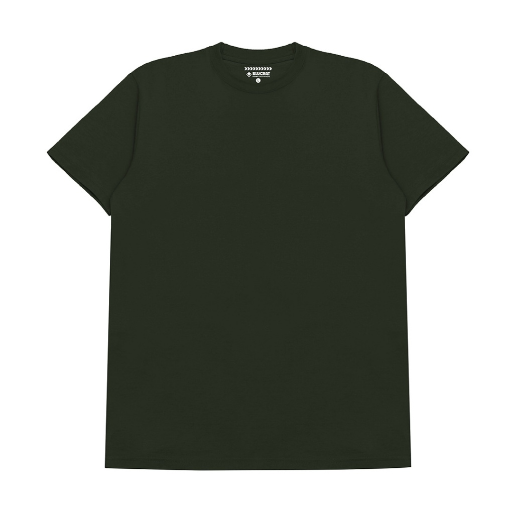 Kaos Polos Cotton 24S Hijau / Kaos Polos Pria 24S Green / Tshirt Polos 24S