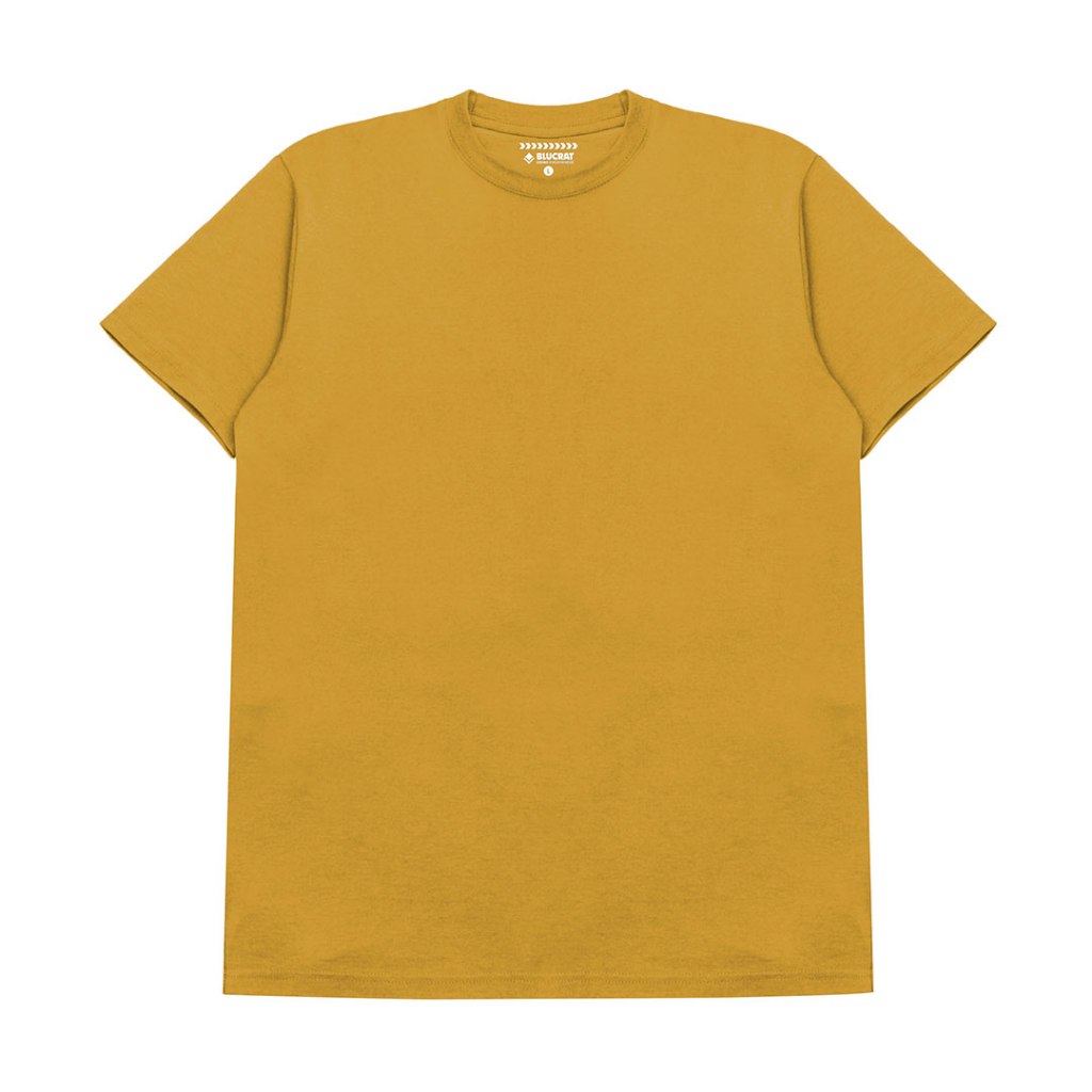 Kaos Polos Cotton 24S MUSTARD / Kaos Combad Pria 24S / Tshirt Polos 24S