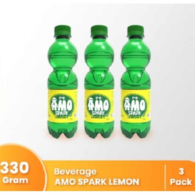 

[Bundle Pack Isi 3] AMO Minuman Berkarbonasi Rasa Spark Lemon 330ml