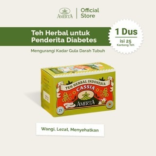 

Teh Herbal Diabetes AMERTA - Teh Daun Cassia - Teh kesehatan / Teh hijau untuk mengurangi kadar gula darah tubuh mengurangi kadar gula darah tubuh - 1 Pack