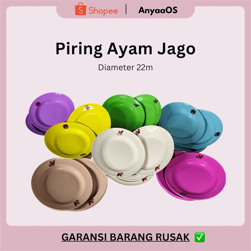 Piring Ayam Jago 1 Lusin