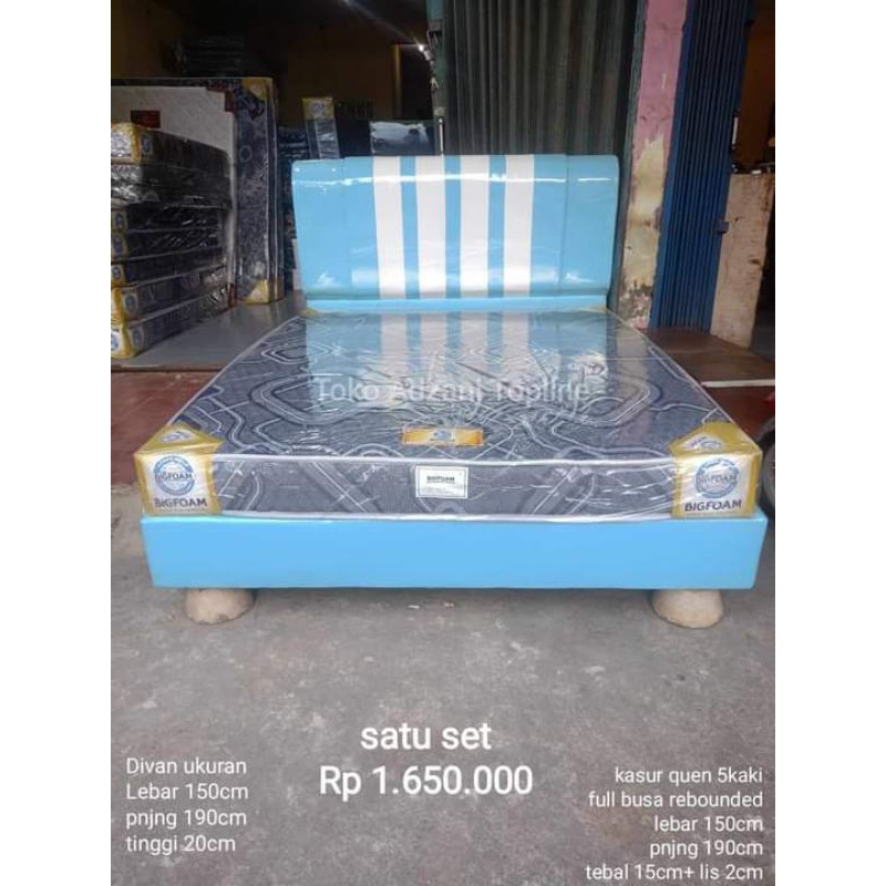 KASUR QUEN 5KAKI SET DIPAN