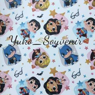 

Kertas Kado Superheroes Kartun Sansan Wawa Batman Sanwa Doff Tebal