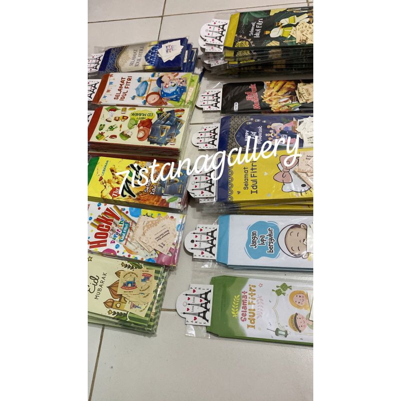 

(SALE THR-DILENGKAPI STIKER) GROSIR Amplop Lebaran panjang