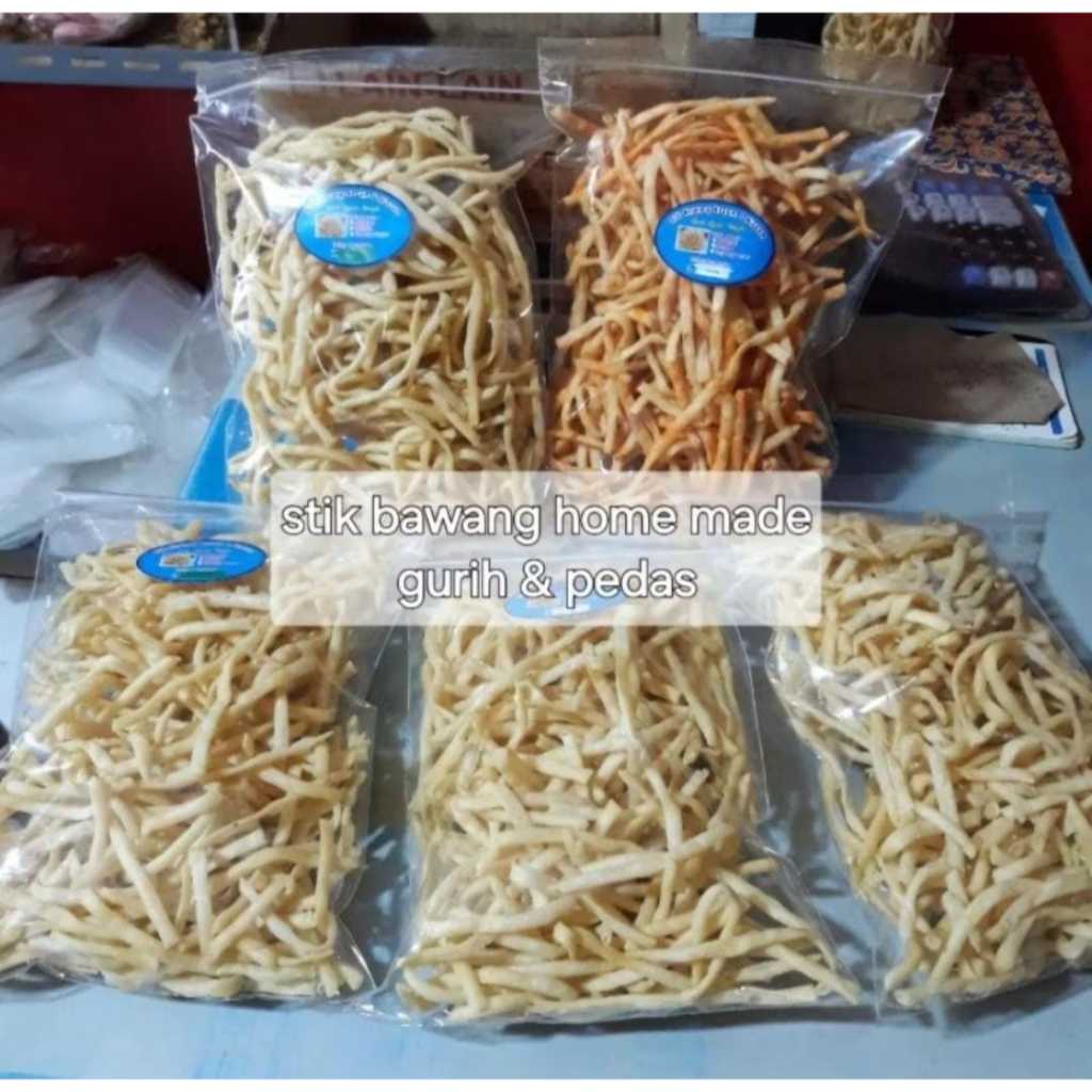 

Stik Bawang Pedas dan original Gurih nikmat