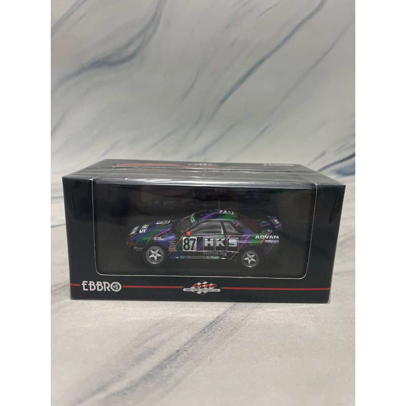Original EBBRO Racing Car Collection HKS Diecast Super Oil Advan 87 Nissan Skyline GTR GT-R R32 1993